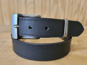 Kentucky Leather Works Men's "Brody" Black Buffalo Leather Belt 1875