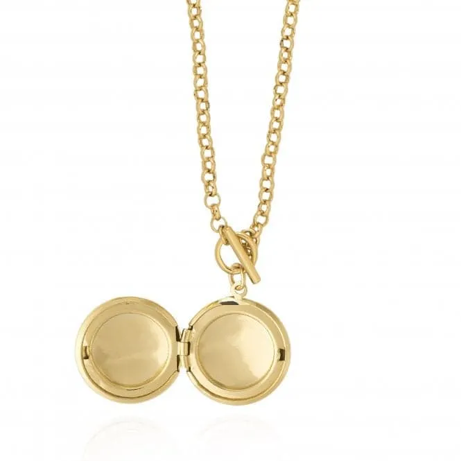 Life Lockets Gold Round Locket 50cm Necklace 4513