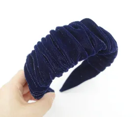 Limited time offer -- glittering velvet pleated headband