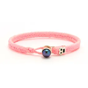 Max Icon Fishtail Button Bracelet in Cadillac Pink