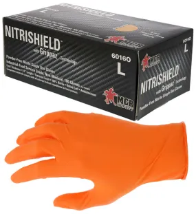 MCR Safety Orange 6 Mil Texture Nitrile PF Disp