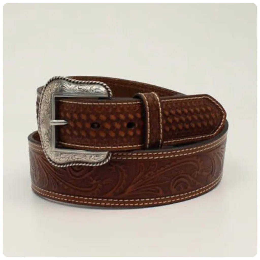 Men's Western Tooled Belt