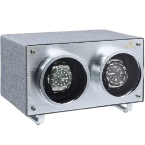 MOZSLY® Double Watch Winder - Gray  Polyester