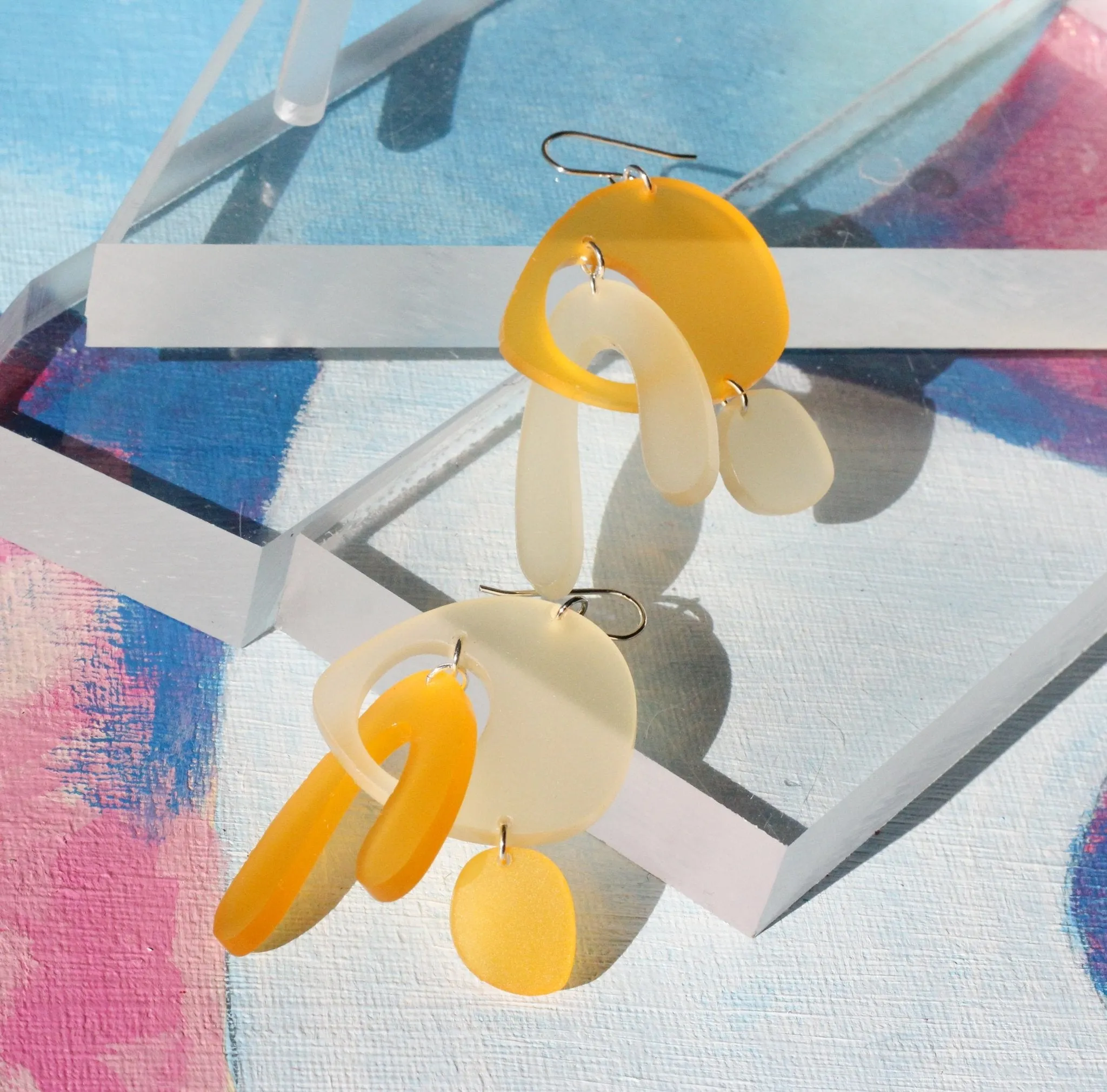 Nic Nac Amoeba Earrings (Multiple Colours)