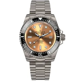 Oceaneva Deep Marine Explorer II Titanium Limited Edition Watch Copper Dial