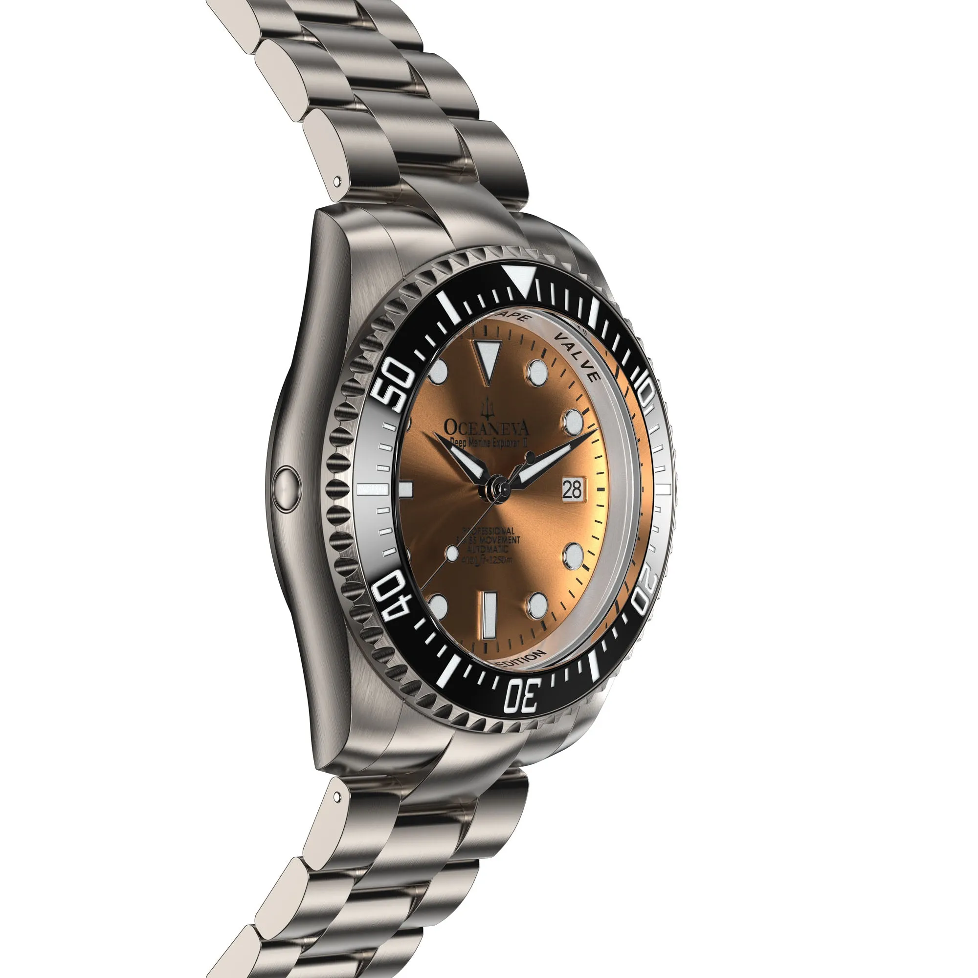 Oceaneva Deep Marine Explorer II Titanium Limited Edition Watch Copper Dial