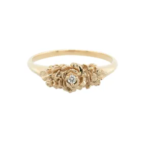 Old Garden Rose Signet Ring