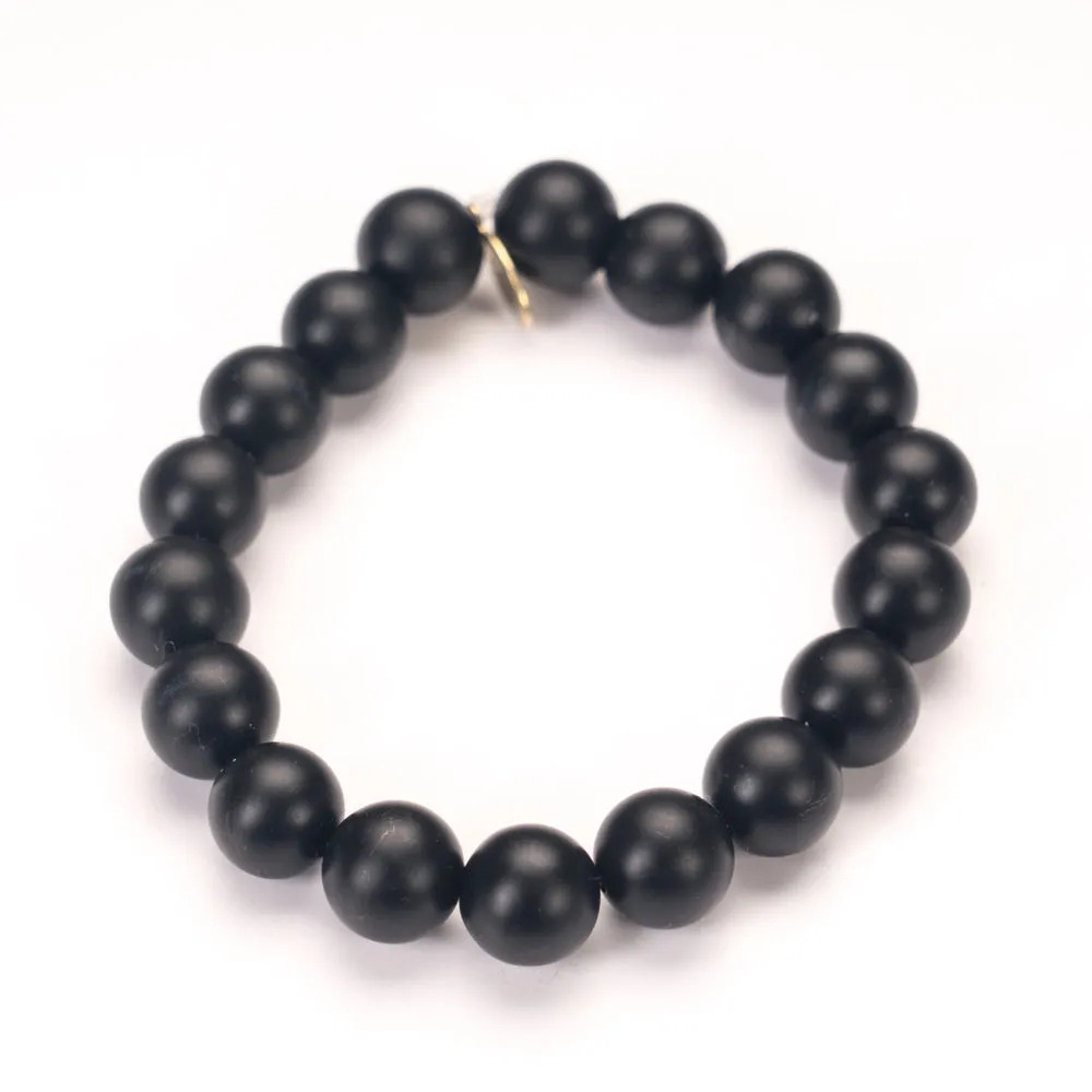 Onyx Crystal Bracelet | Matte