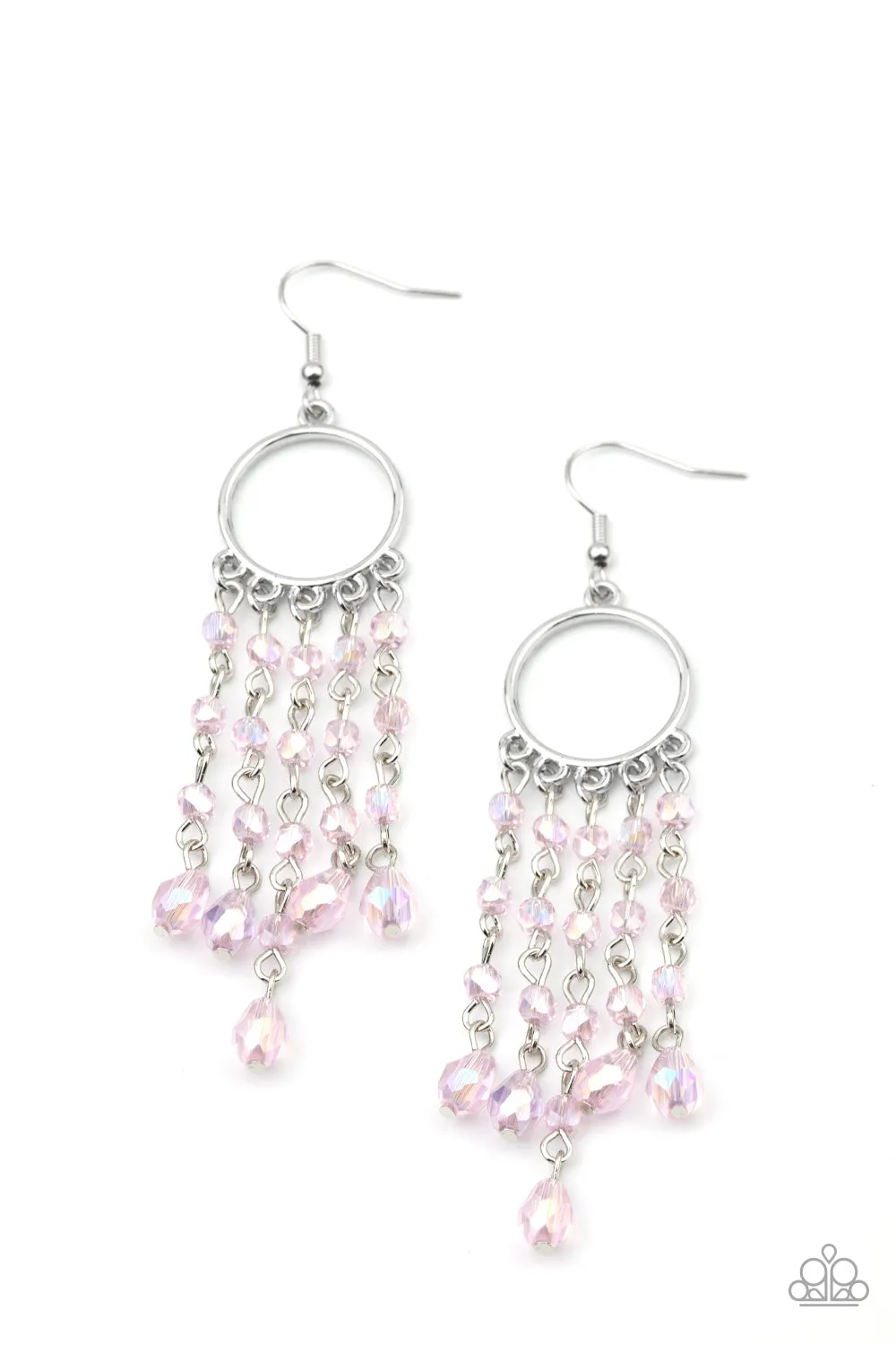 Open Door Jewelry - Dazzling Delicious - Pink Earrings - Paparazzi Accessories