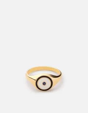 Opus Sapphire Ring, Gold Vermeil/Blue