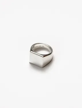 Platform Ring Polished Silver