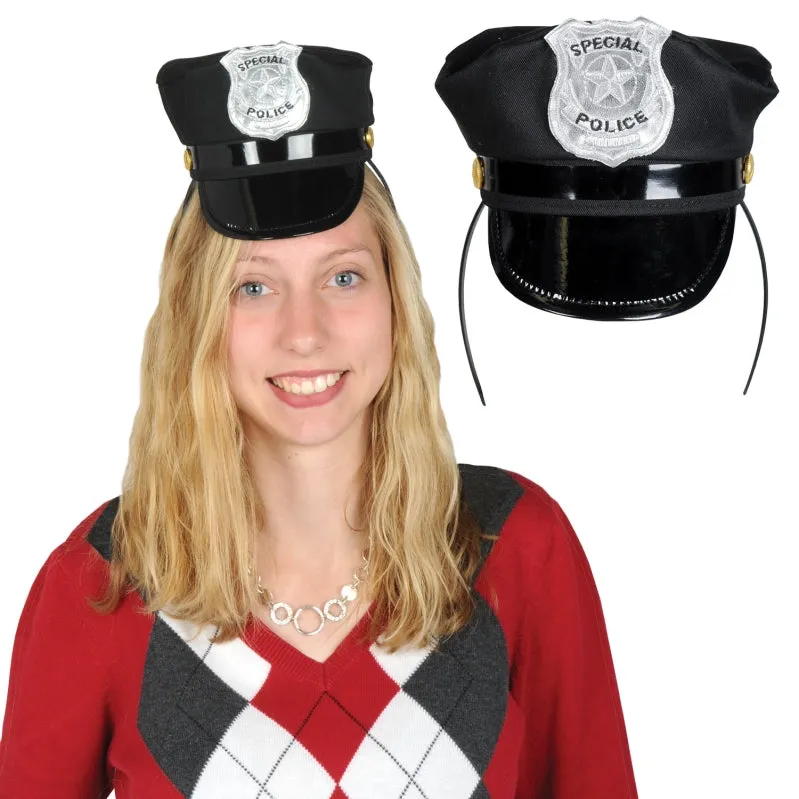 Police Hat Headband Each