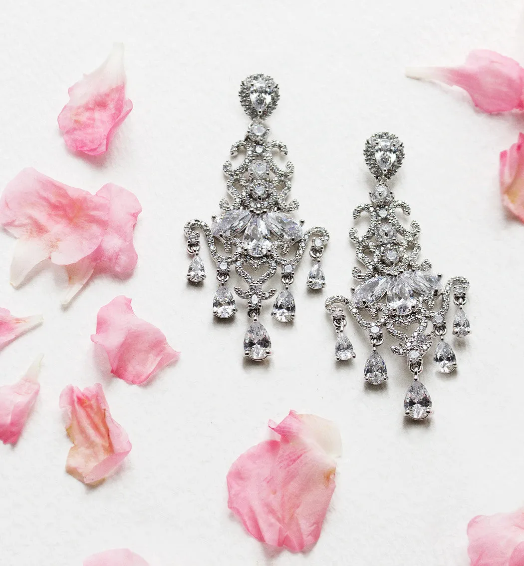 Regal Cascading Chandelier Earrings