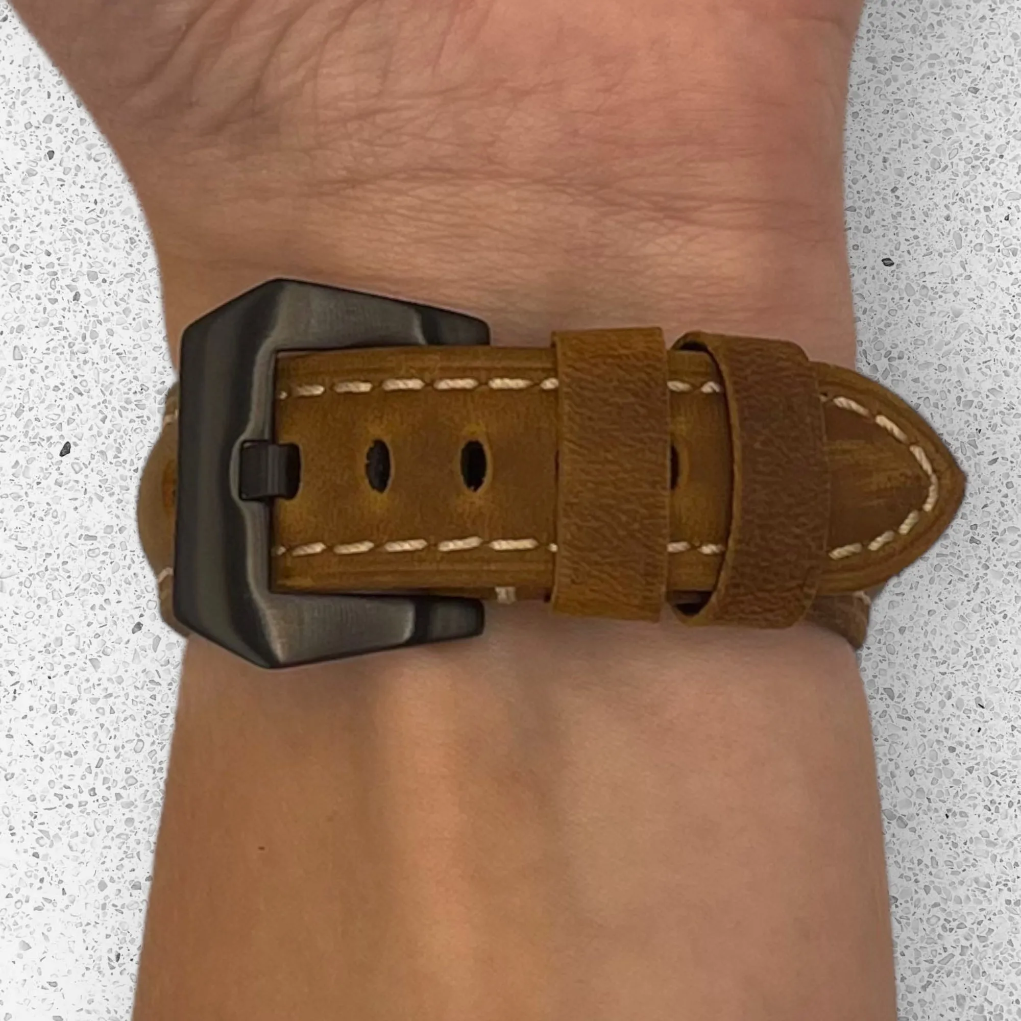 Retro Leather Straps Compatible with the Brew Watch  Retrograph & 8-Bit Brew