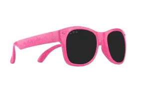 Roshambo Kids Polarized Sunglasses - KELLY KAPOWSKI Mirrored Pink Glitter - 2 Sizes