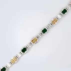 Royal Emerald Diamond Bracelet