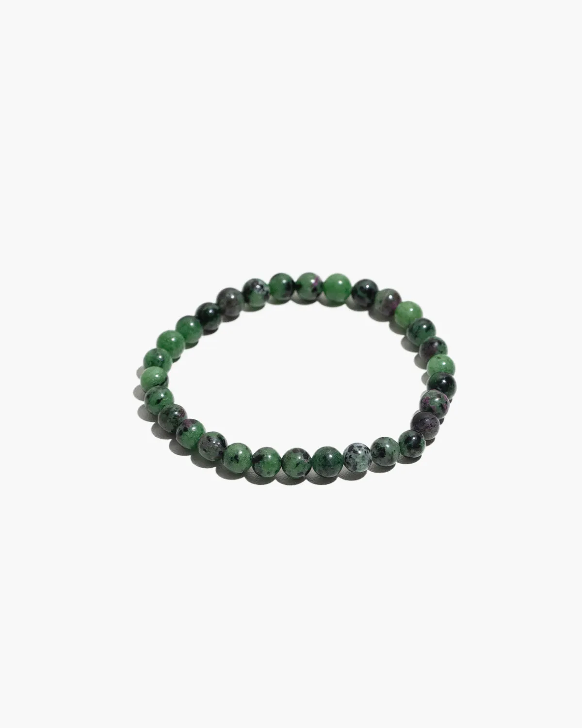 Ruby-in-Zoisite Crystal Healing Bracelet – Round