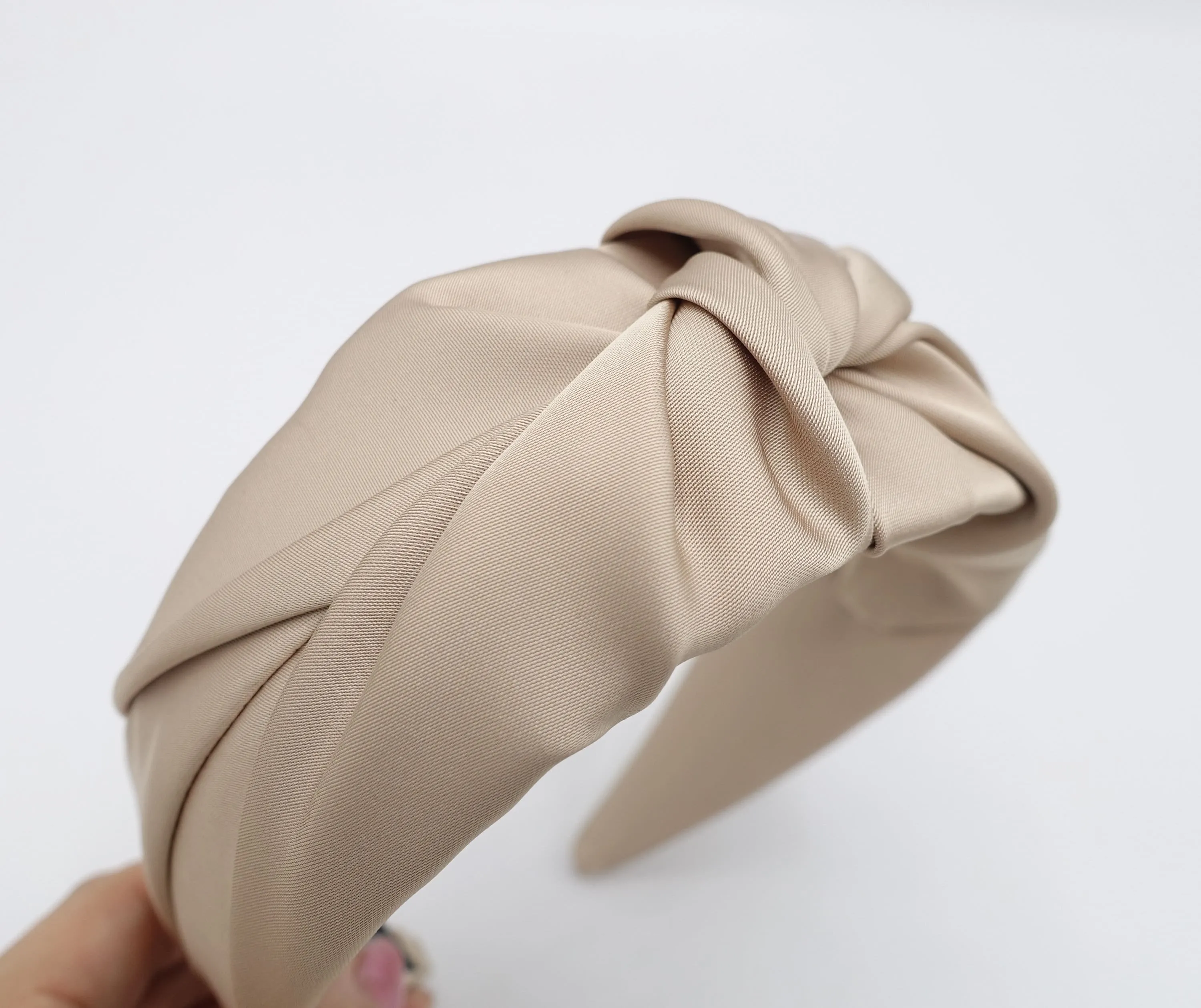 satin headband, cross knot headband, stylish headband for women