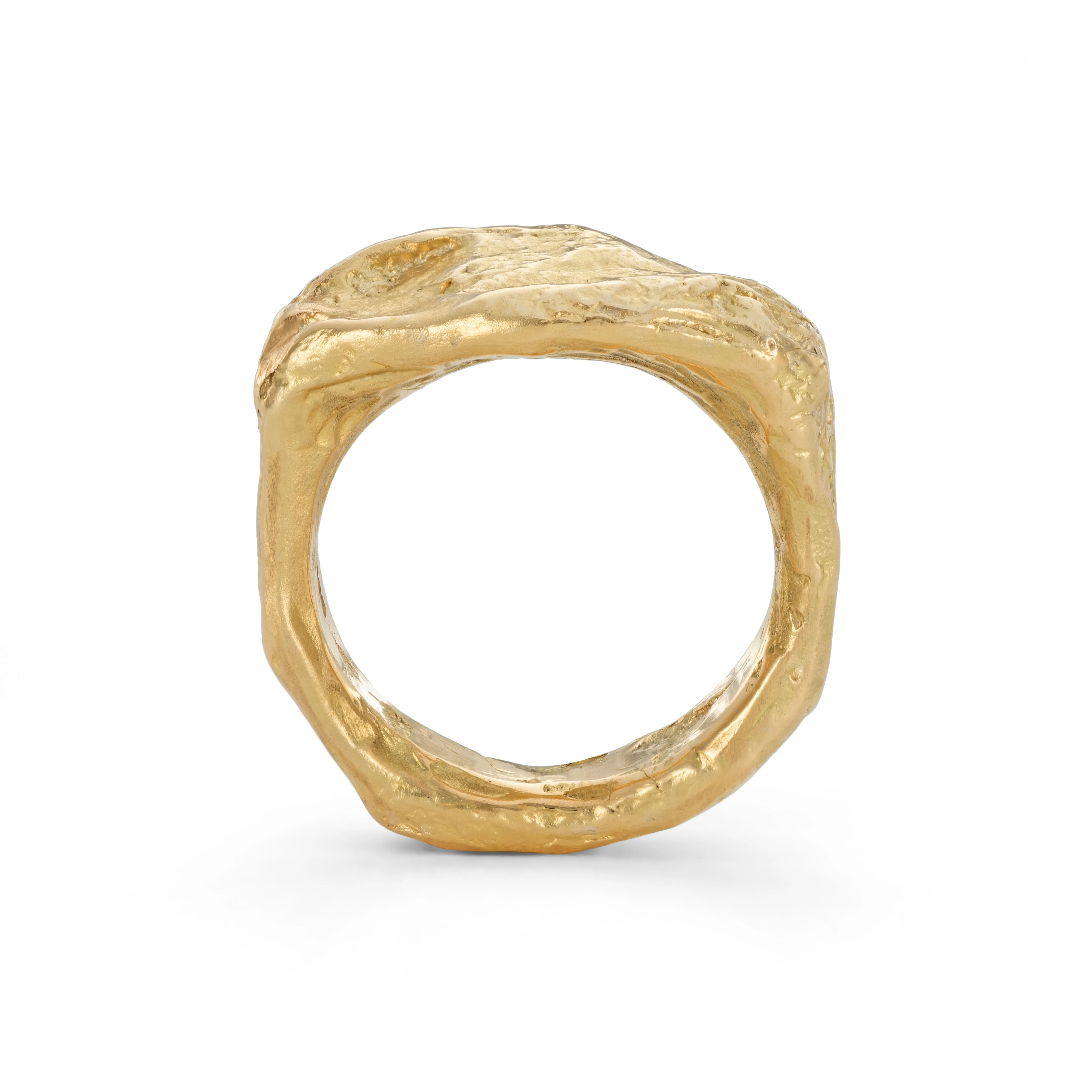 Signet Rock Ring 18ct Gold