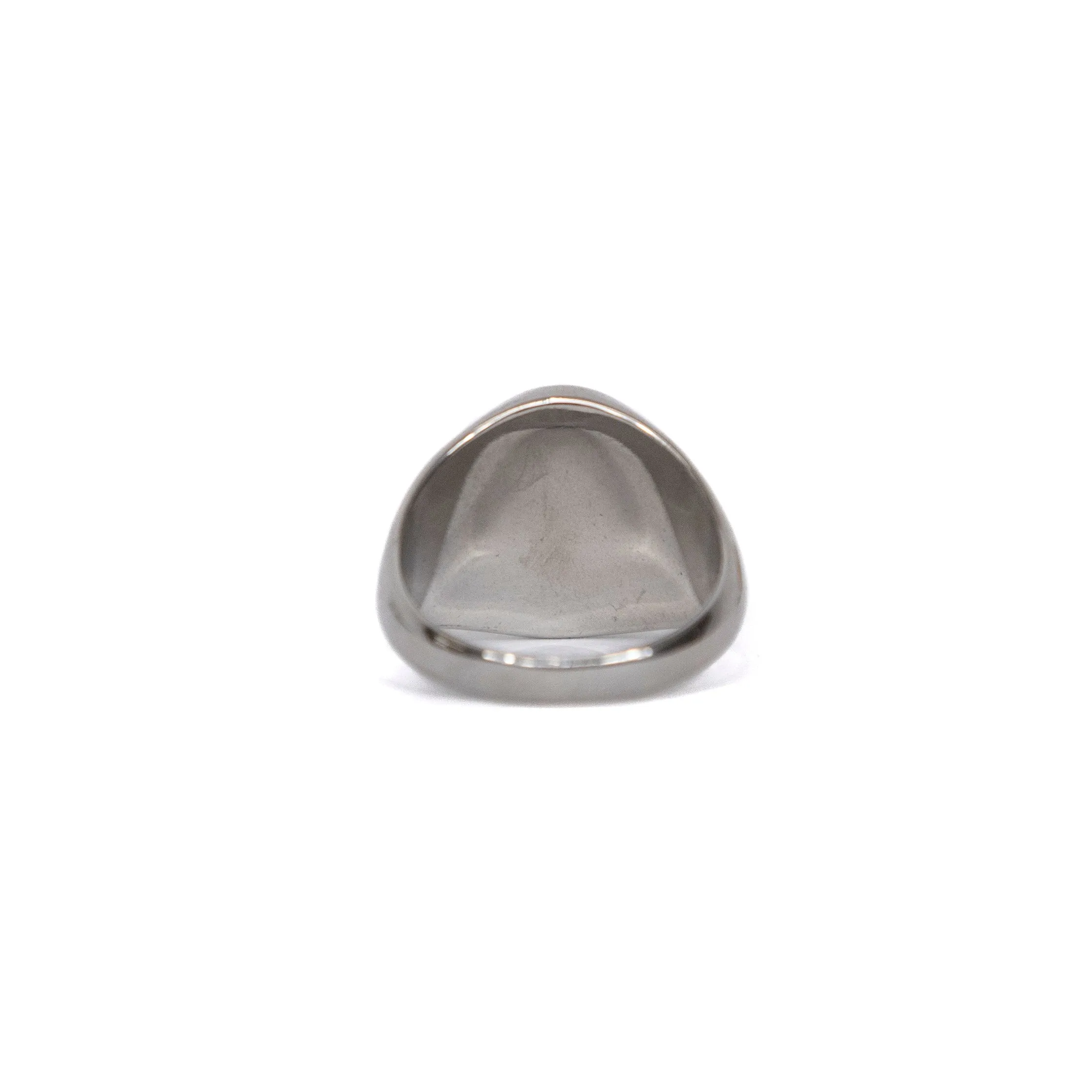 Silver Oval Signet Ring