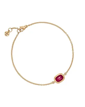 Single Organic Ruby Bracelet