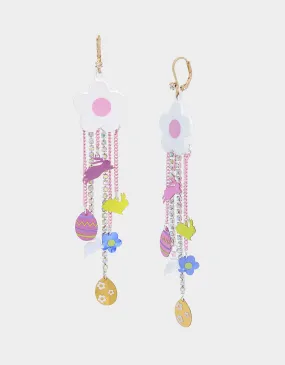 SOMEBUNNYS BABY FLOWER CHANDELIER EARRINGS MULTI