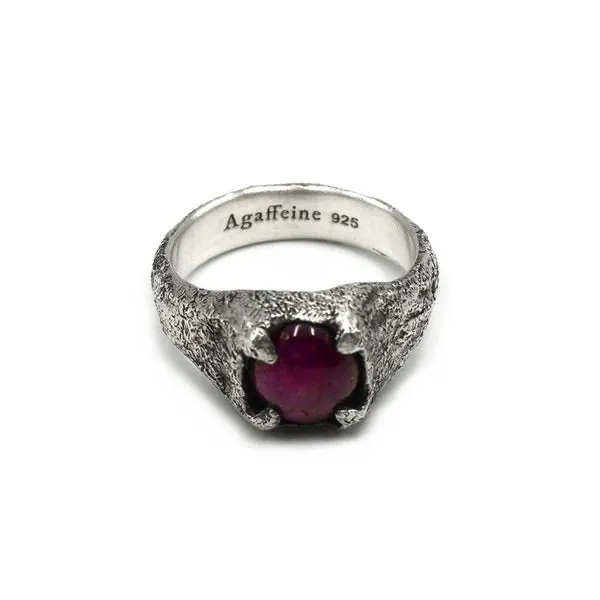 Star ruby signet ring