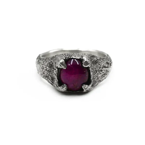 Star ruby signet ring