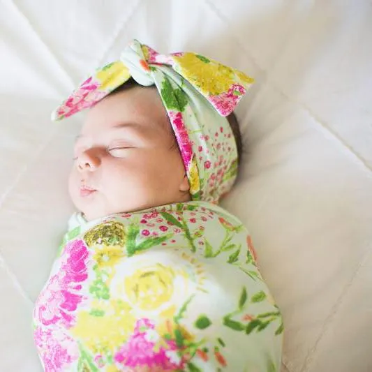 Summer Bouquet Bow Headband