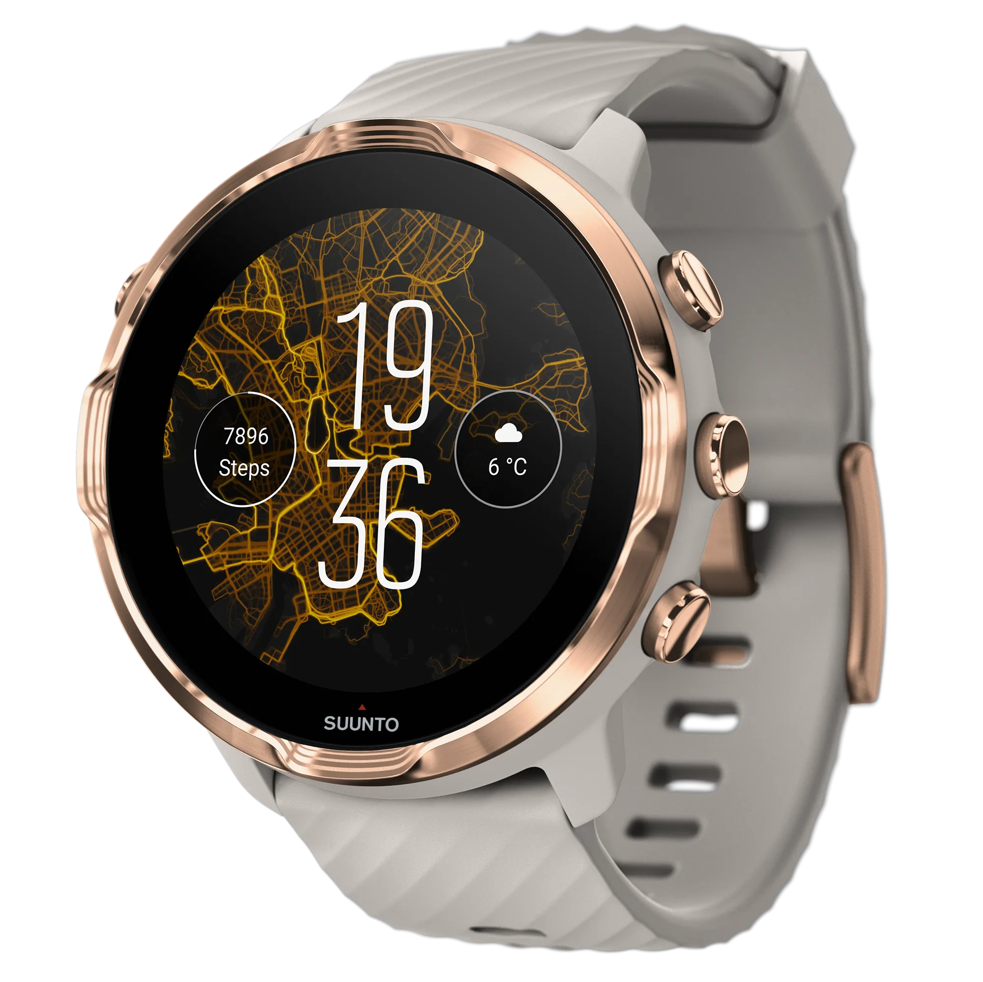 SUUNTO 7 Sandstone Rosegold GPS Sport Smartwatch with Versatile Sports Experience (SS050381000)