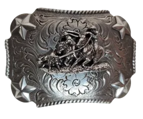 The Team Ropin' and Stars Kid's Belt Buckle