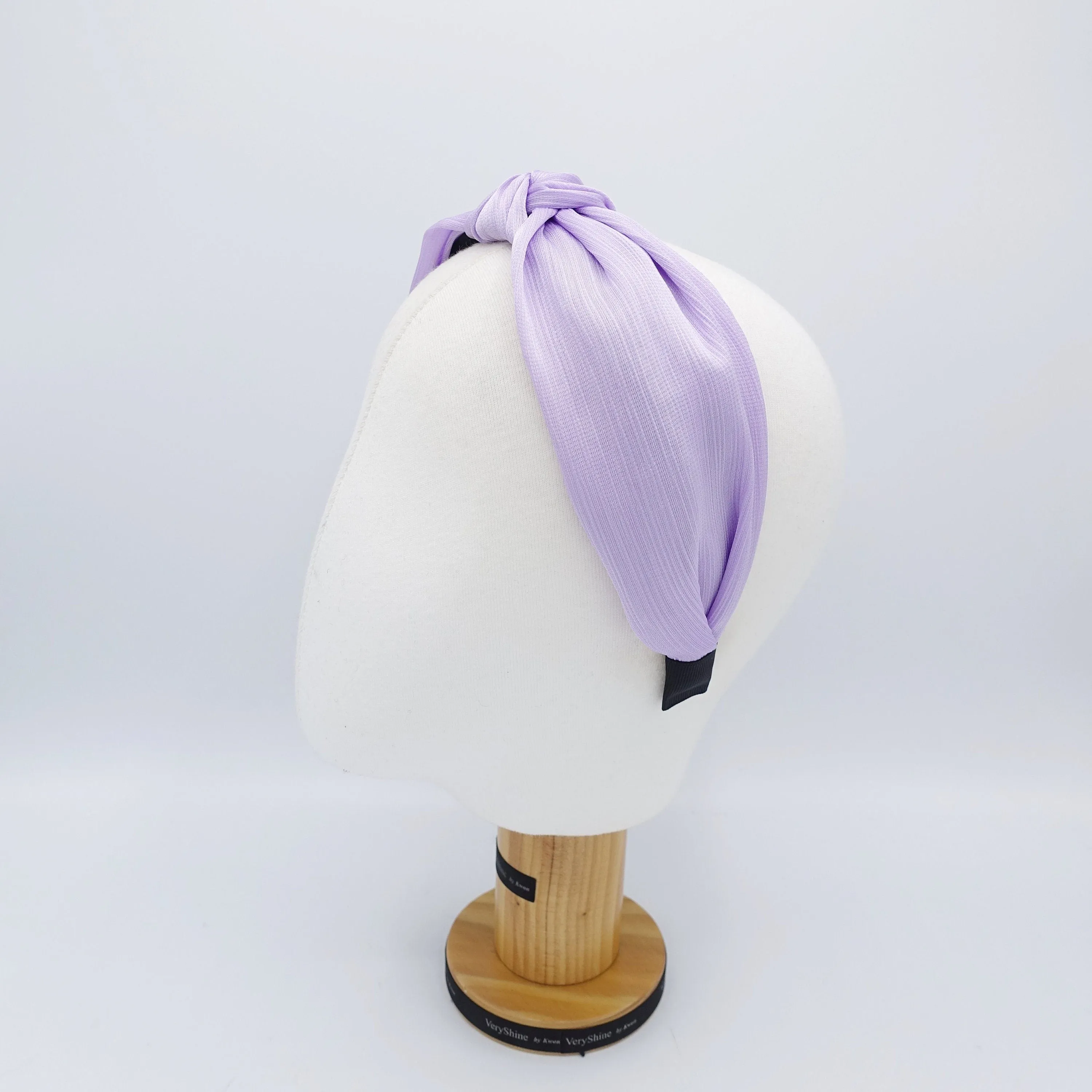 thin satin knotted headband