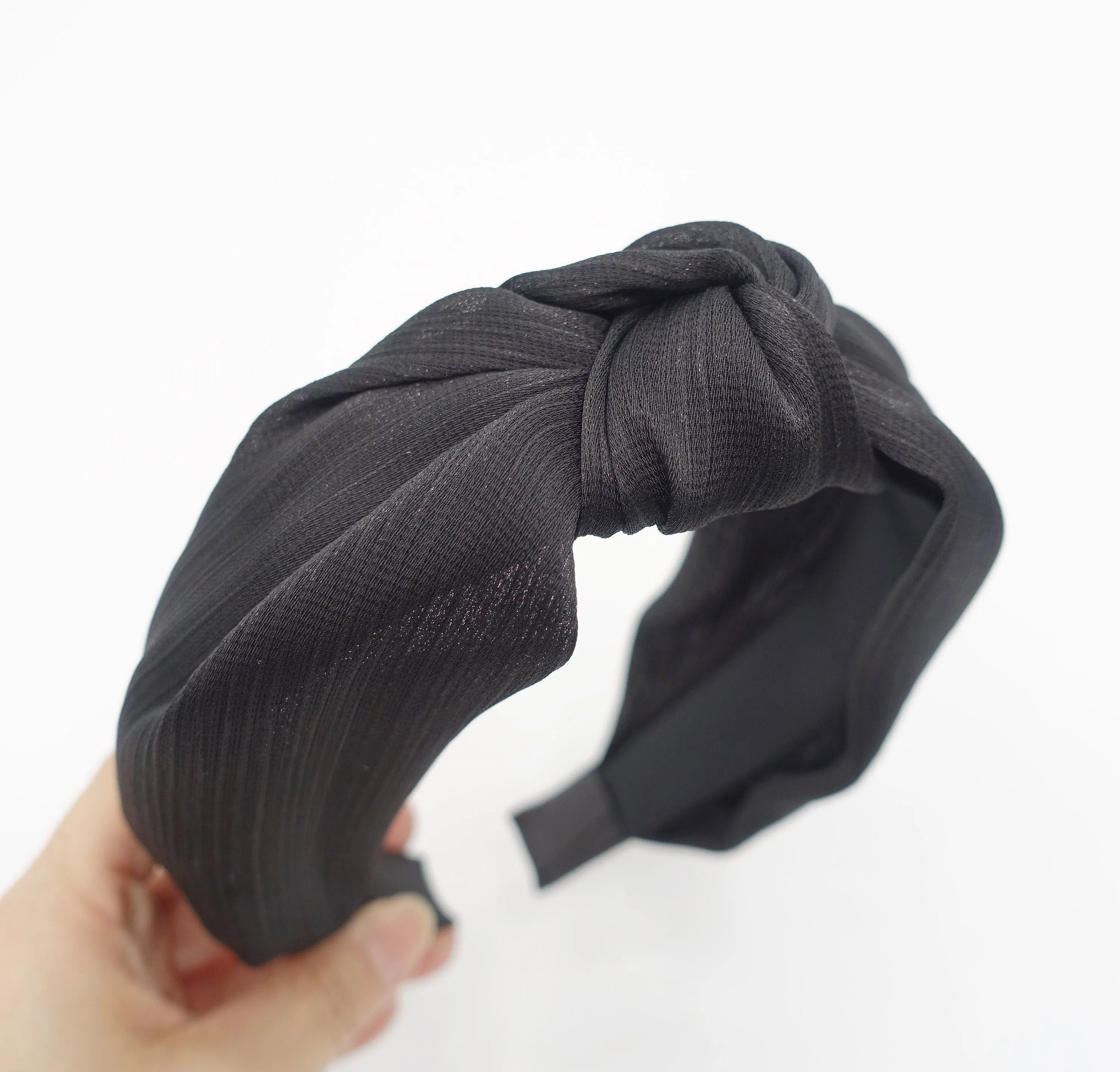 thin satin knotted headband