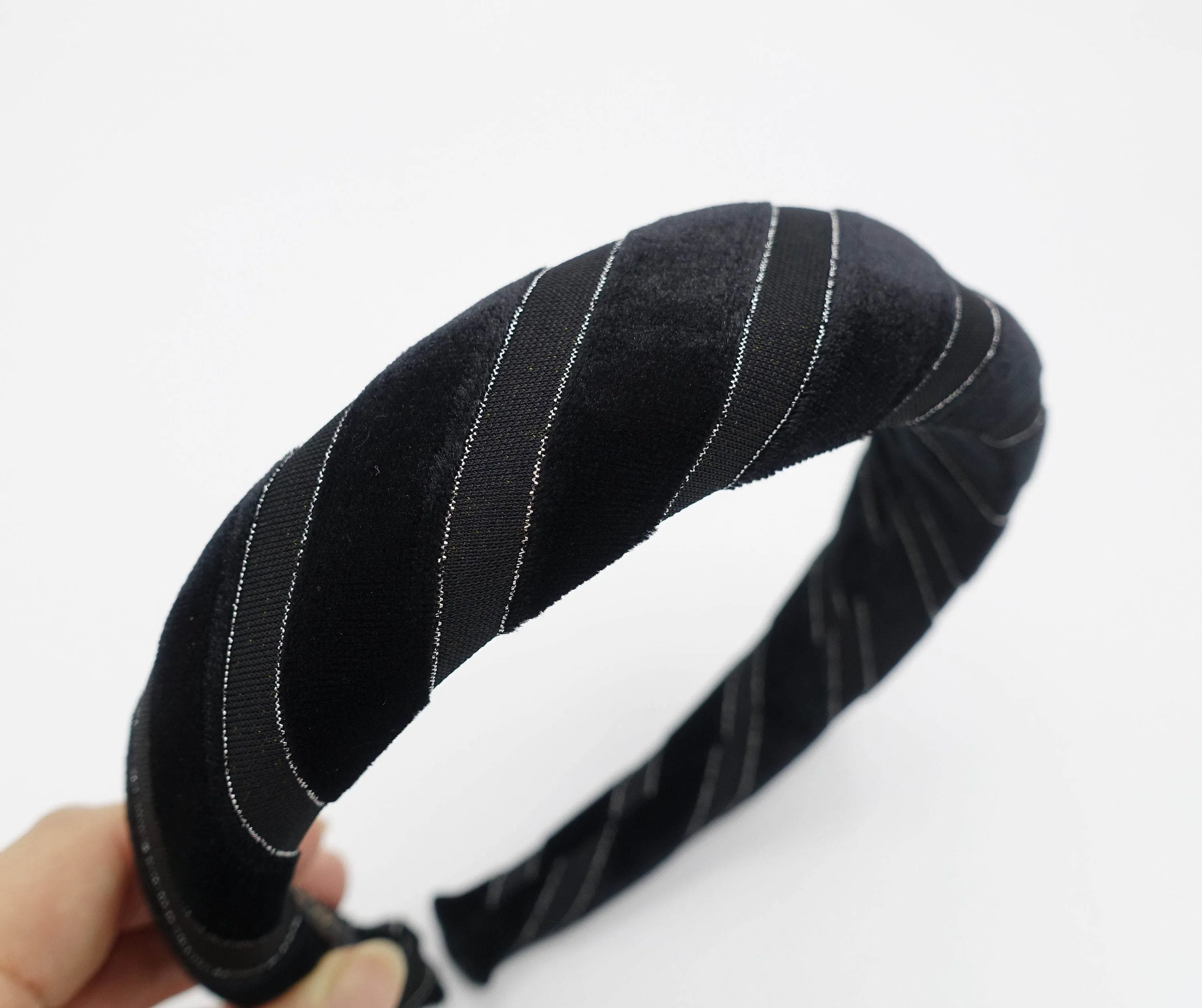 velvet padded headband patterned stylish hairband shop for women