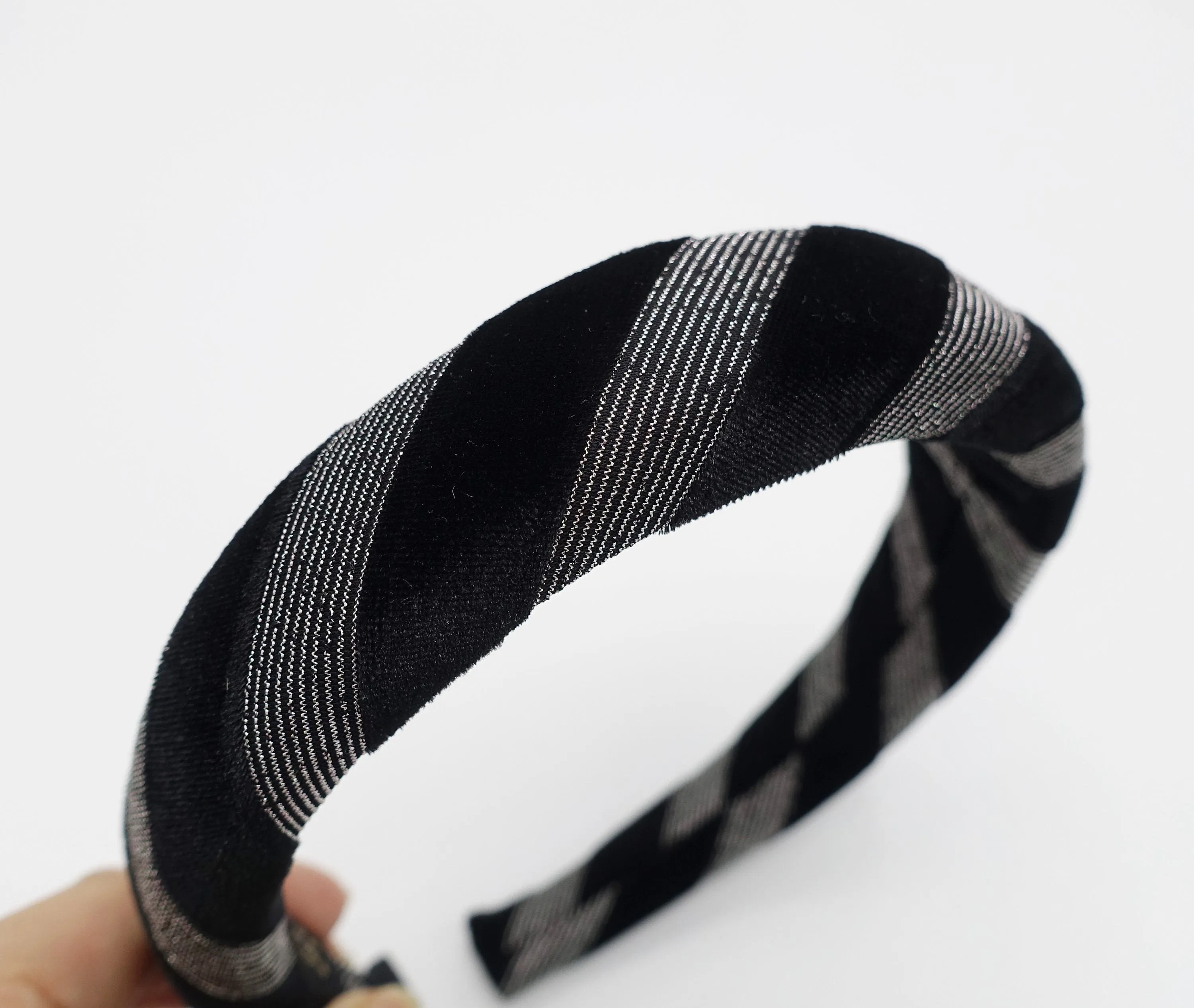 velvet padded headband patterned stylish hairband shop for women