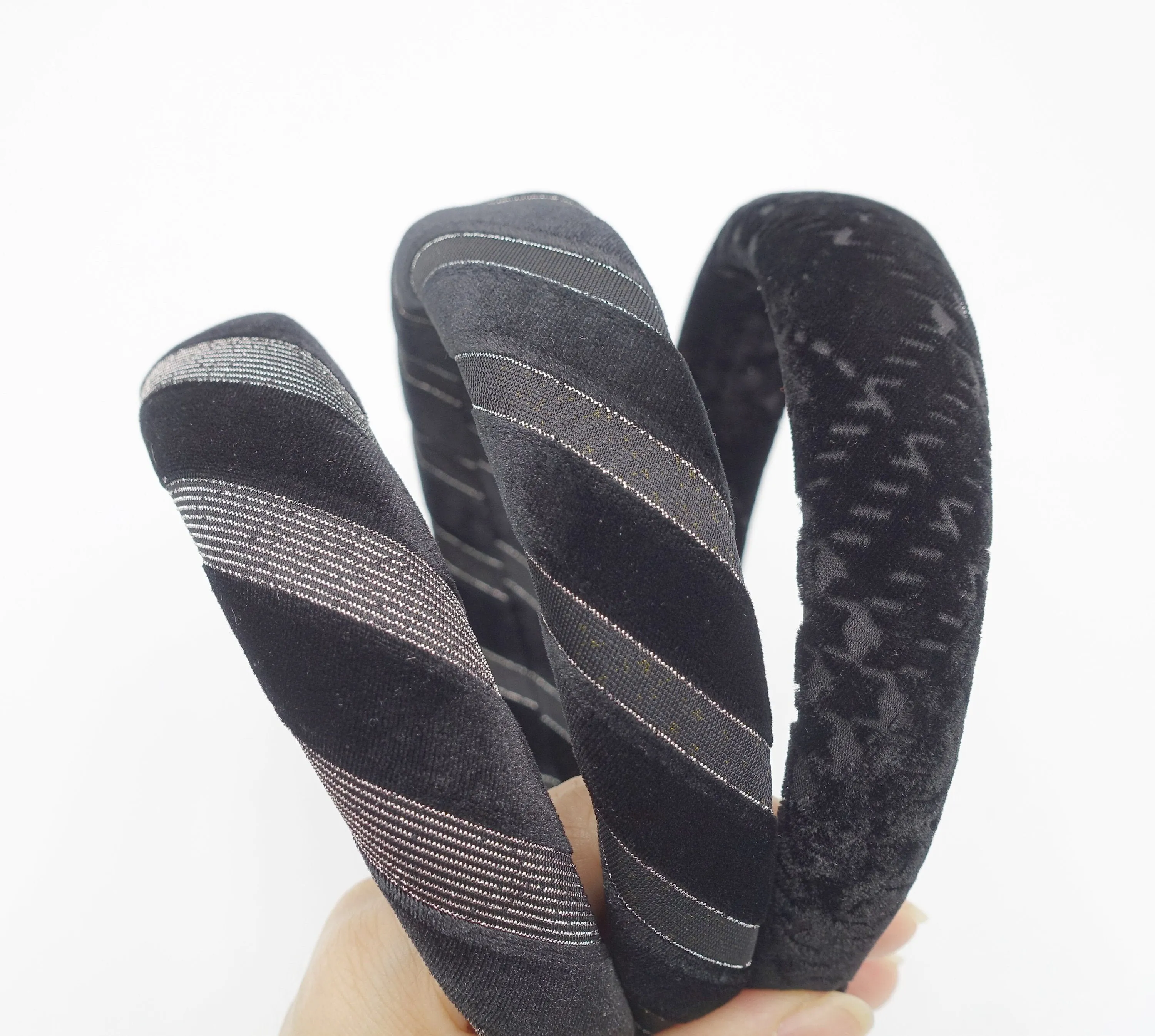 velvet padded headband patterned stylish hairband shop for women