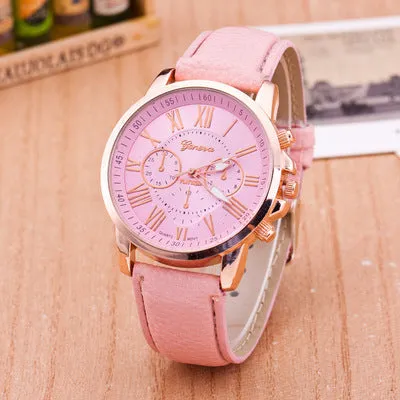 Women's Belt Leather Watch Strap Women's Fashion Women's Watch Scale Men's Watch