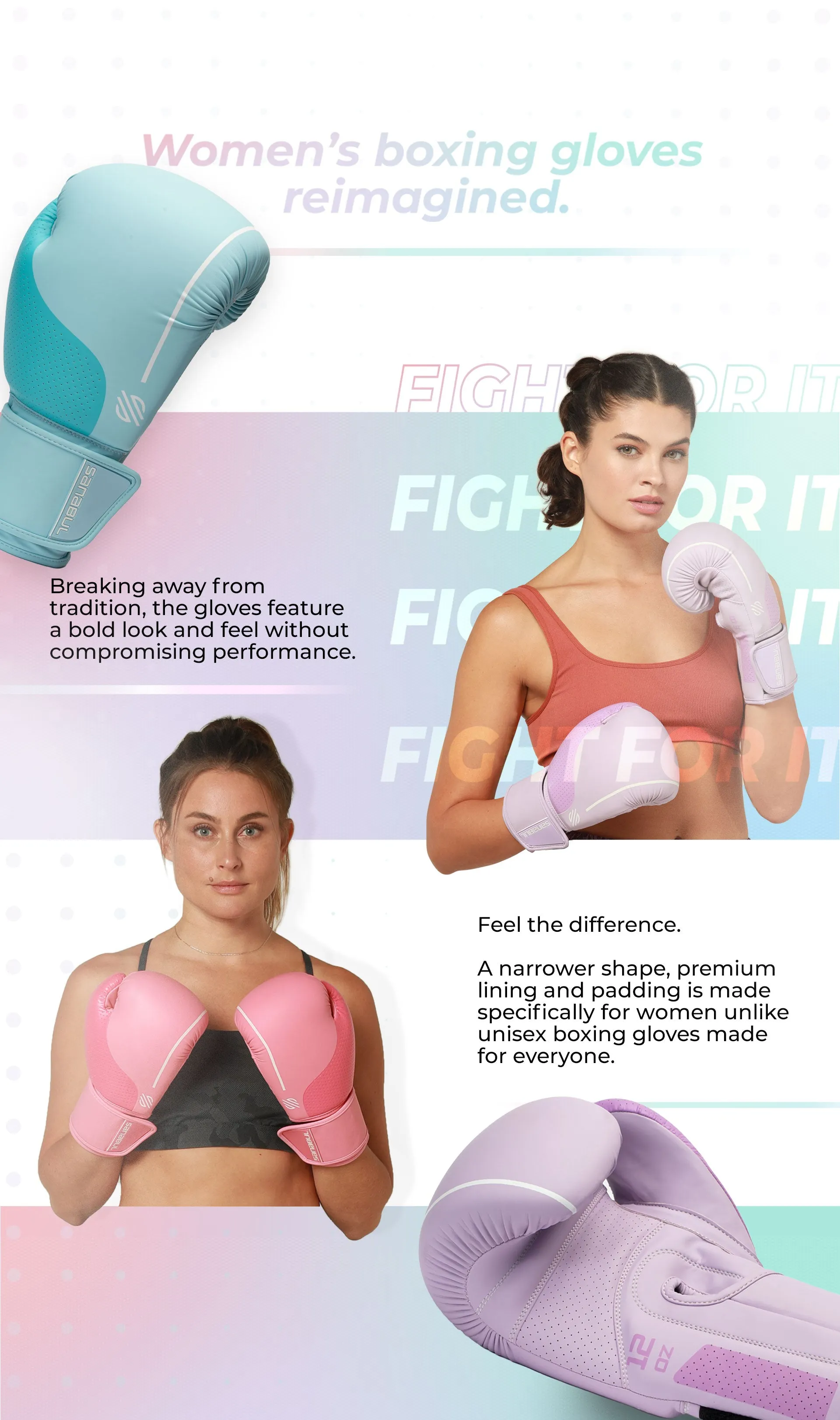 Women's Easter Egg Boxing Gloves