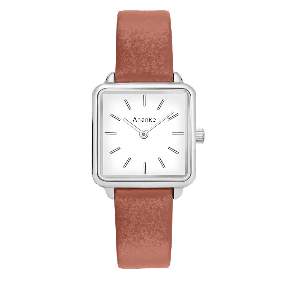 Women's Watch Fashion Casual Women's Watch Japanese Movement Leather Belt Waterproof Quartz Watch