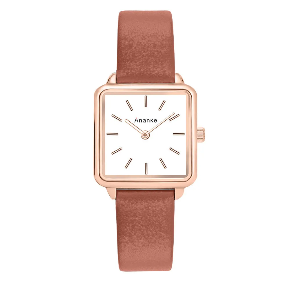 Women's Watch Fashion Casual Women's Watch Japanese Movement Leather Belt Waterproof Quartz Watch