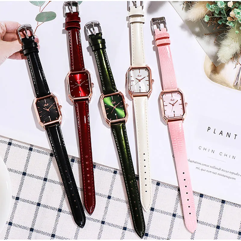 Women's Watch Trendy Simple Casual Belt Calendar Women's Quartz Waterproof Watch