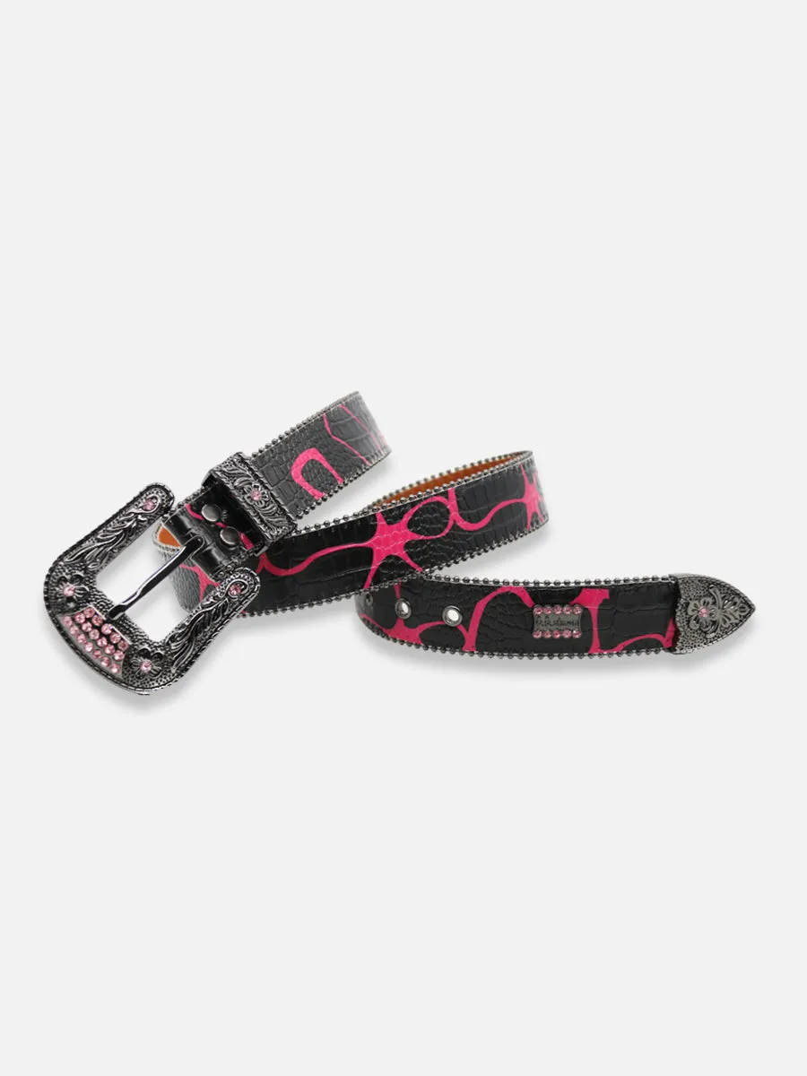 Y2K Black And Pink Belt