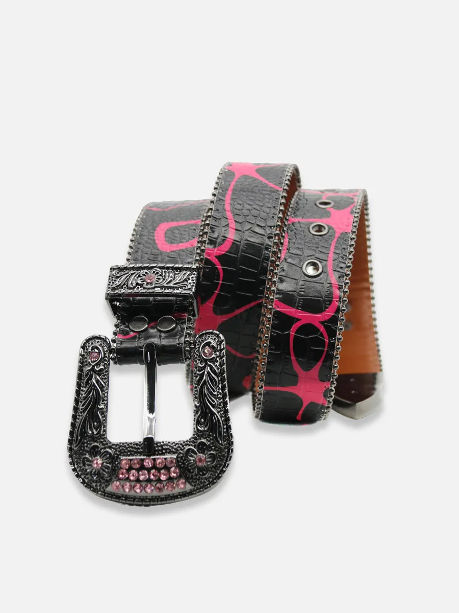 Y2K Black And Pink Belt